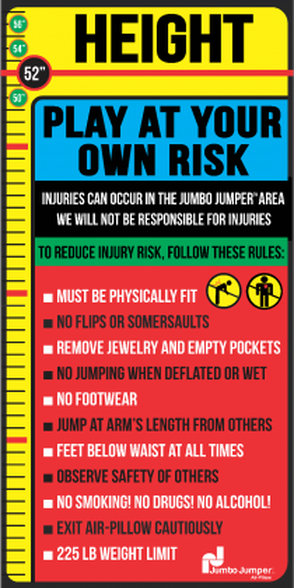 Jumbo Jumper Height Sign - The MAiZE