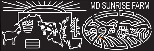 06_MD_Gambrill B Maryland, Sunrise, farm, Cow, goat, Corn, state, shape, apples,