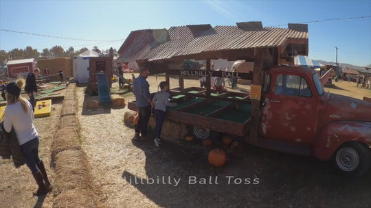 Hillbilly Ball Toss Game Truck
