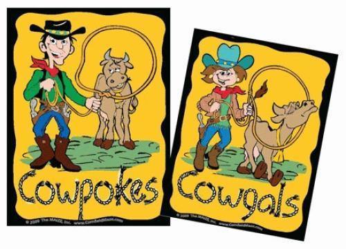 Cowboy & Girl Restroom Signs