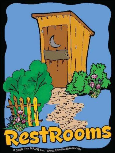 Outhouse Restroom Sign - The MAiZE