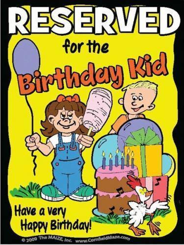 Birthday Parking Sign